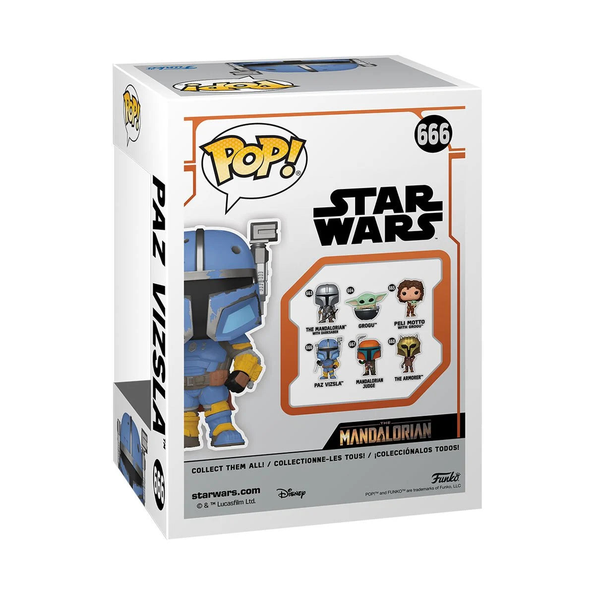 Star Wars: The Mandalorian Paz Vizsla Funko Pop! Vinyl Figure #666