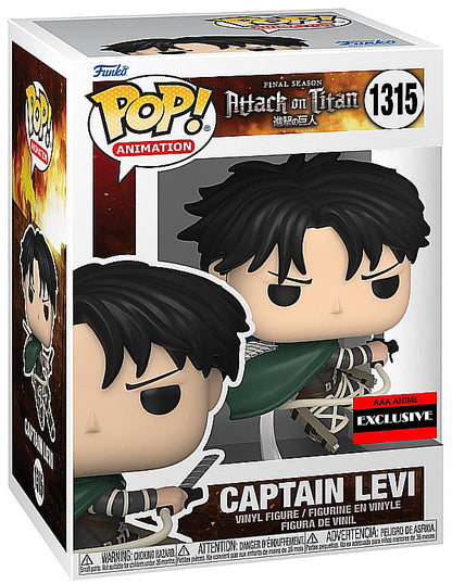 Captain Levi #1315 Attack on Titan Funko POP! AAA Anime Exclusive