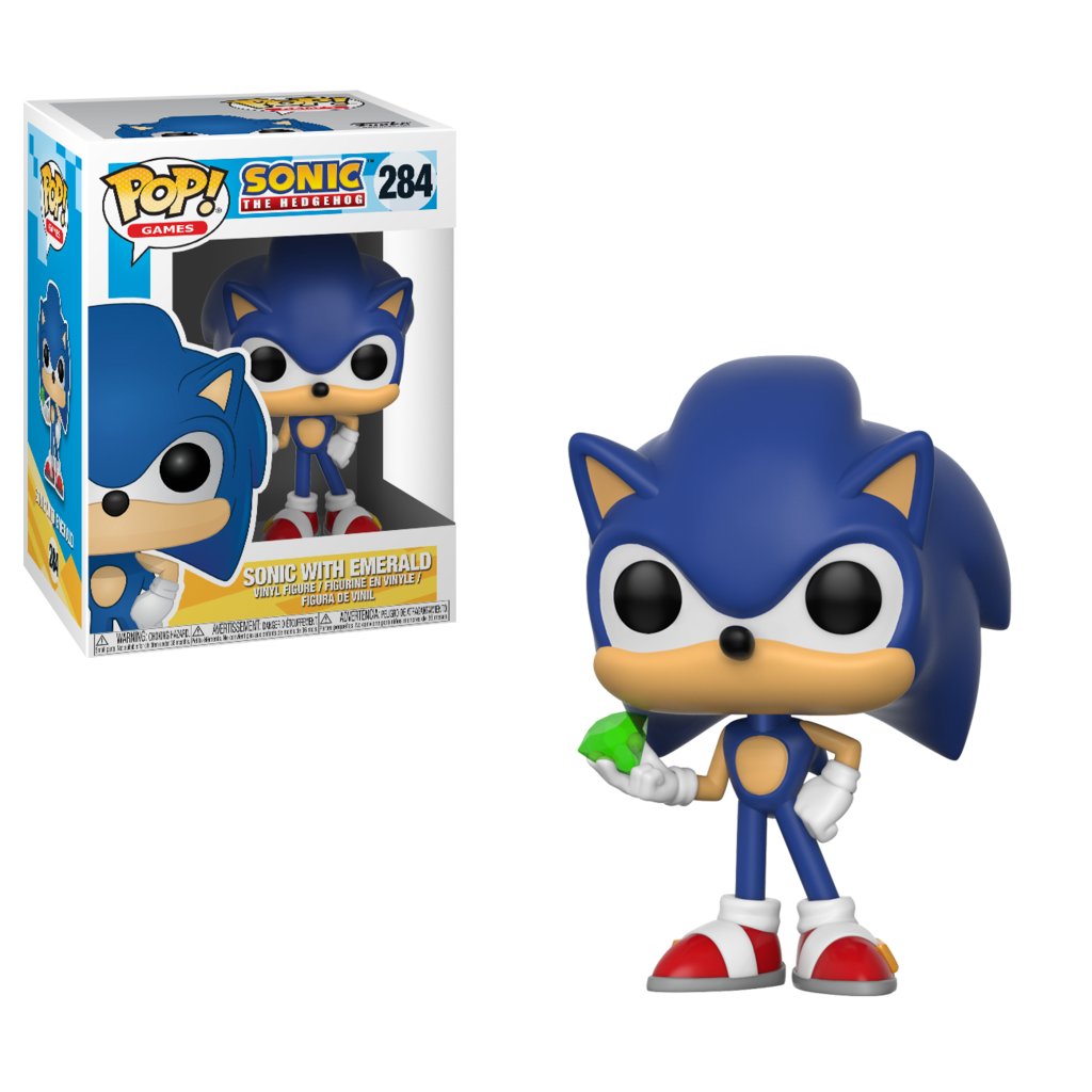 Sonic with Emerald #284 Sonic The Hedgehog Funko POP!