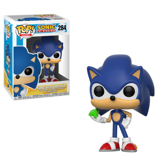 Sonic with Emerald #284 Sonic The Hedgehog Funko POP!