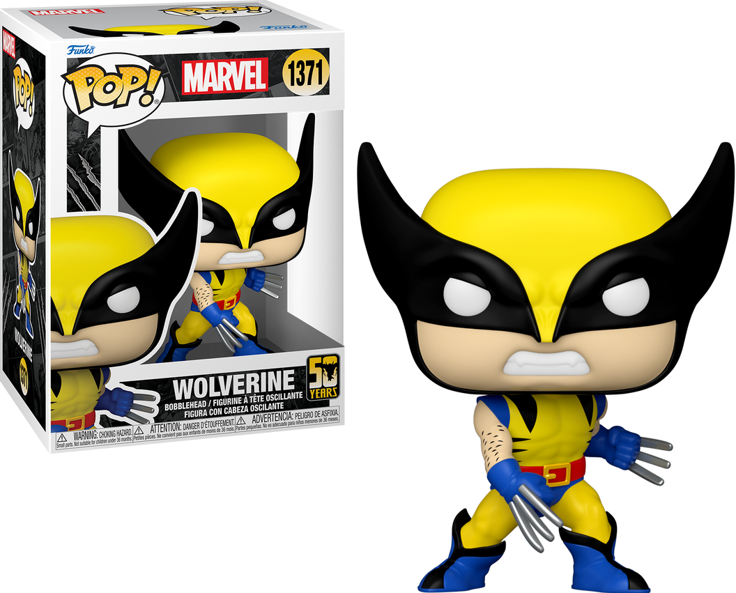 Wolverine 50th Anniversary Wolverine (Classic) Funko Pop! Vinyl Figure #1371