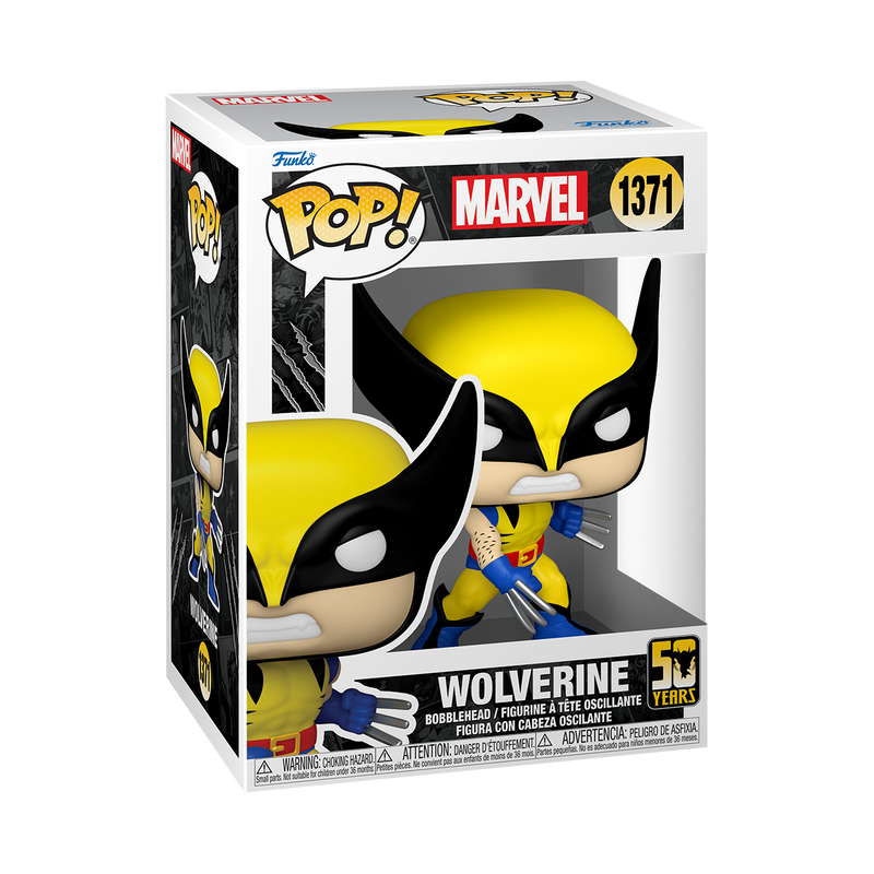 Wolverine 50th Anniversary Wolverine (Classic) Funko Pop! Vinyl Figure #1371