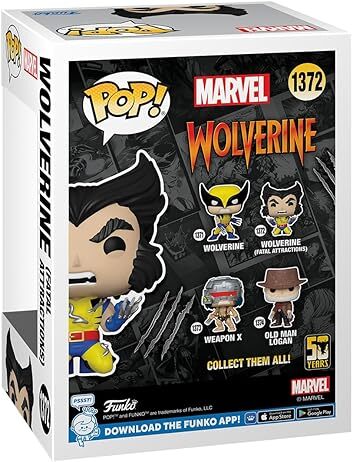 Wolverine 50th Anniversary Wolverine (Fatal Attractions) Funko Pop! Vinyl Figure #1372